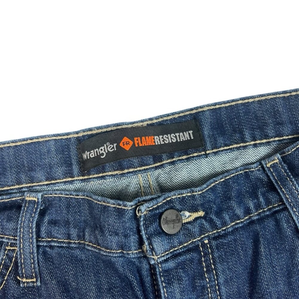 Wrangler FR Flame Resistant Bootcut Jeans Size 13 Juniors Rinse Cat 2/2112 Fire - Picture 7 of 14